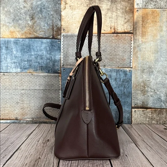 Authentic Coach Peyton Leather Cora Domed Satchel - Picture 5 of 13